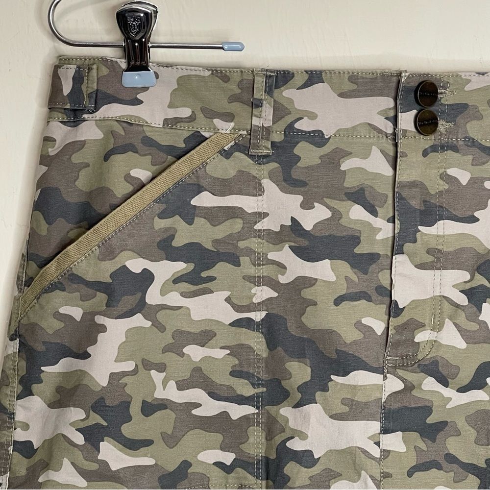 The Black Dog Camouflage Cargo Skirt Camo Straight Cotton Pockets Casual Women S - Picture 2 of 15